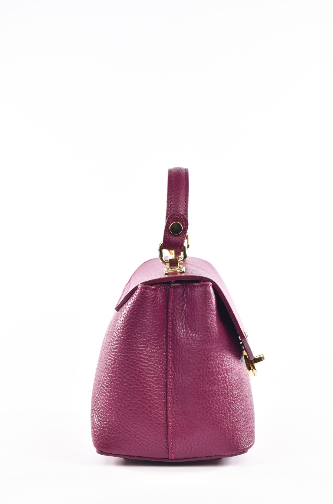 Egle Bag in Plum Dollar Leather