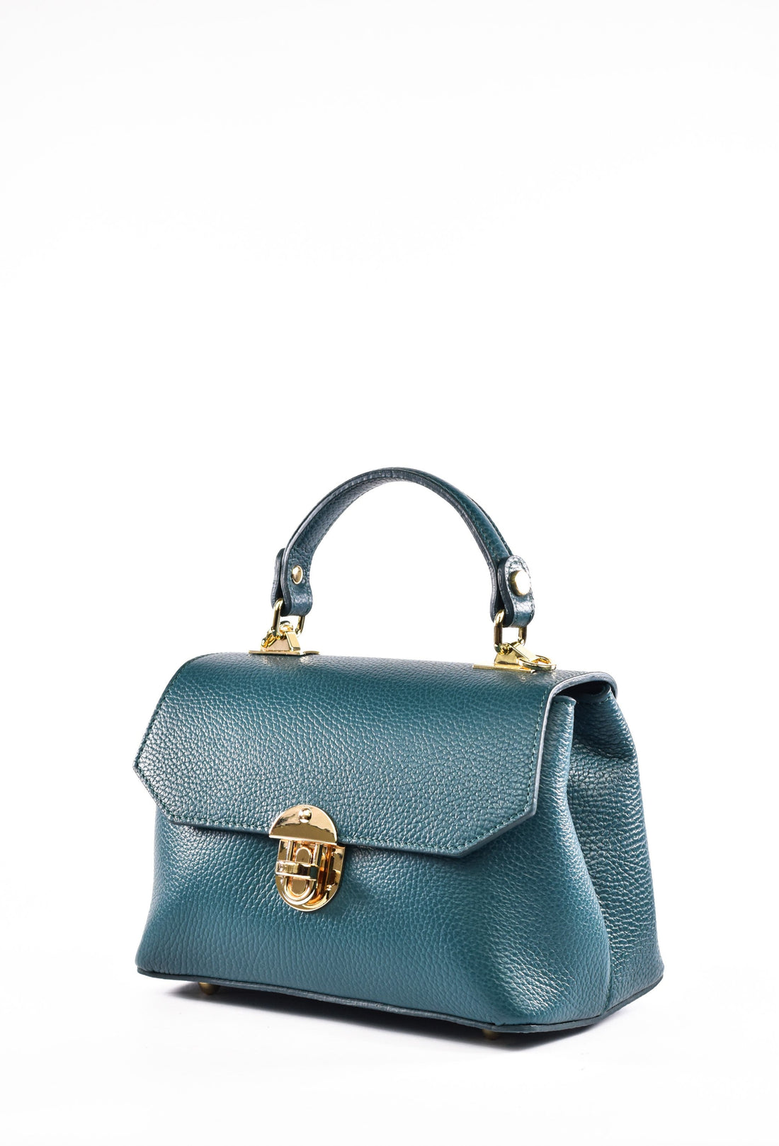 Egle Bag in Petrol Dollar Leather