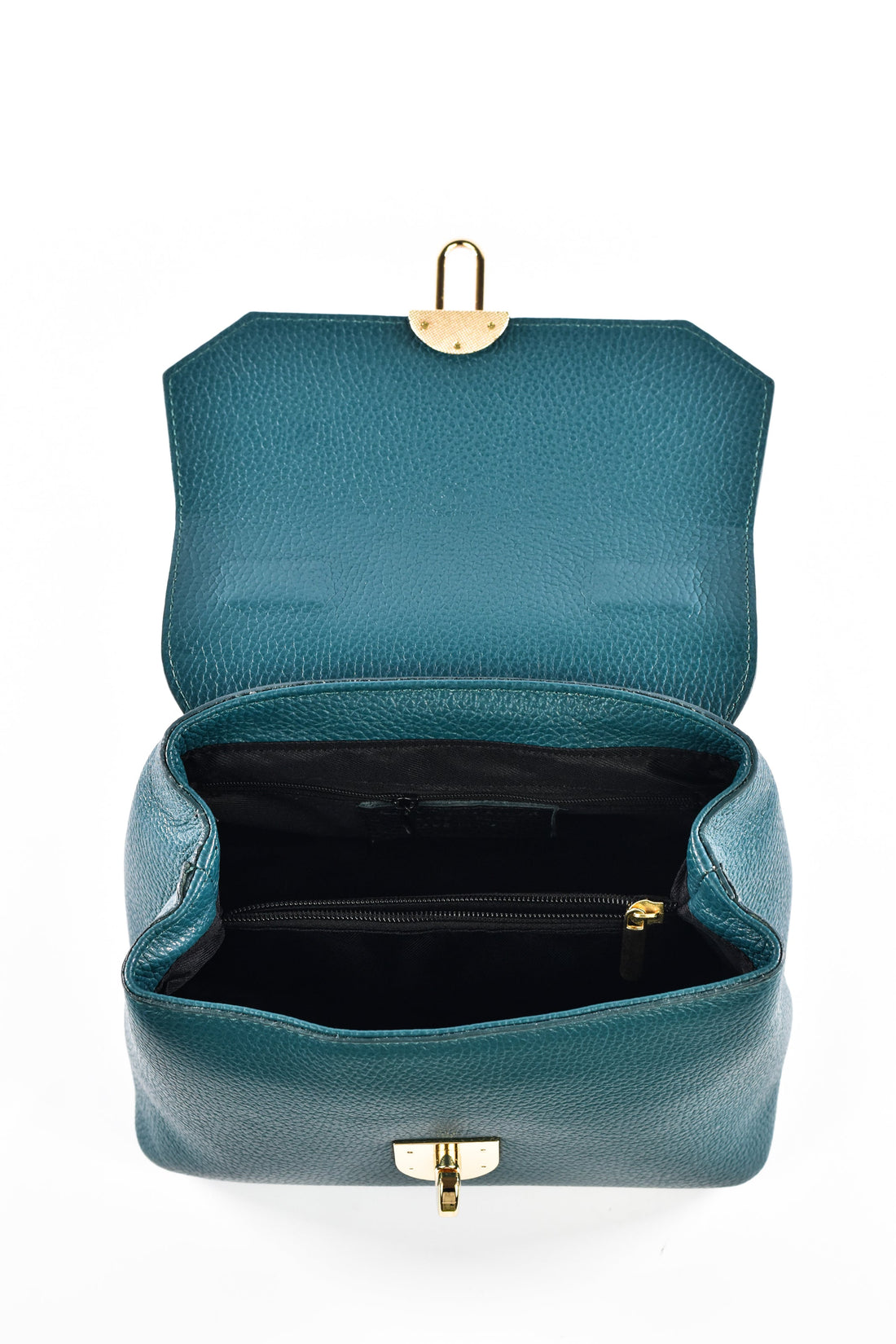 Egle Bag in Petrol Dollar Leather