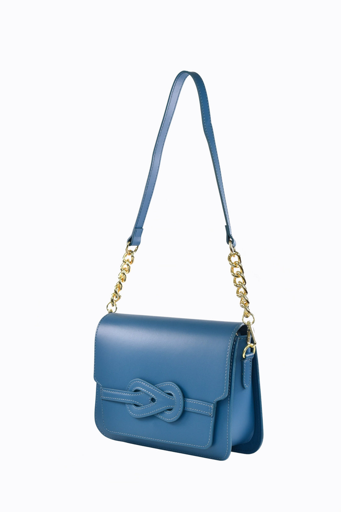 Josephine Bag in Brushed Petrol Blue Leather
