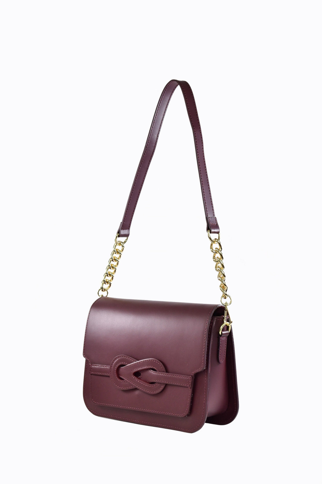 Josephine Bag in Brushed Bordeaux Leather