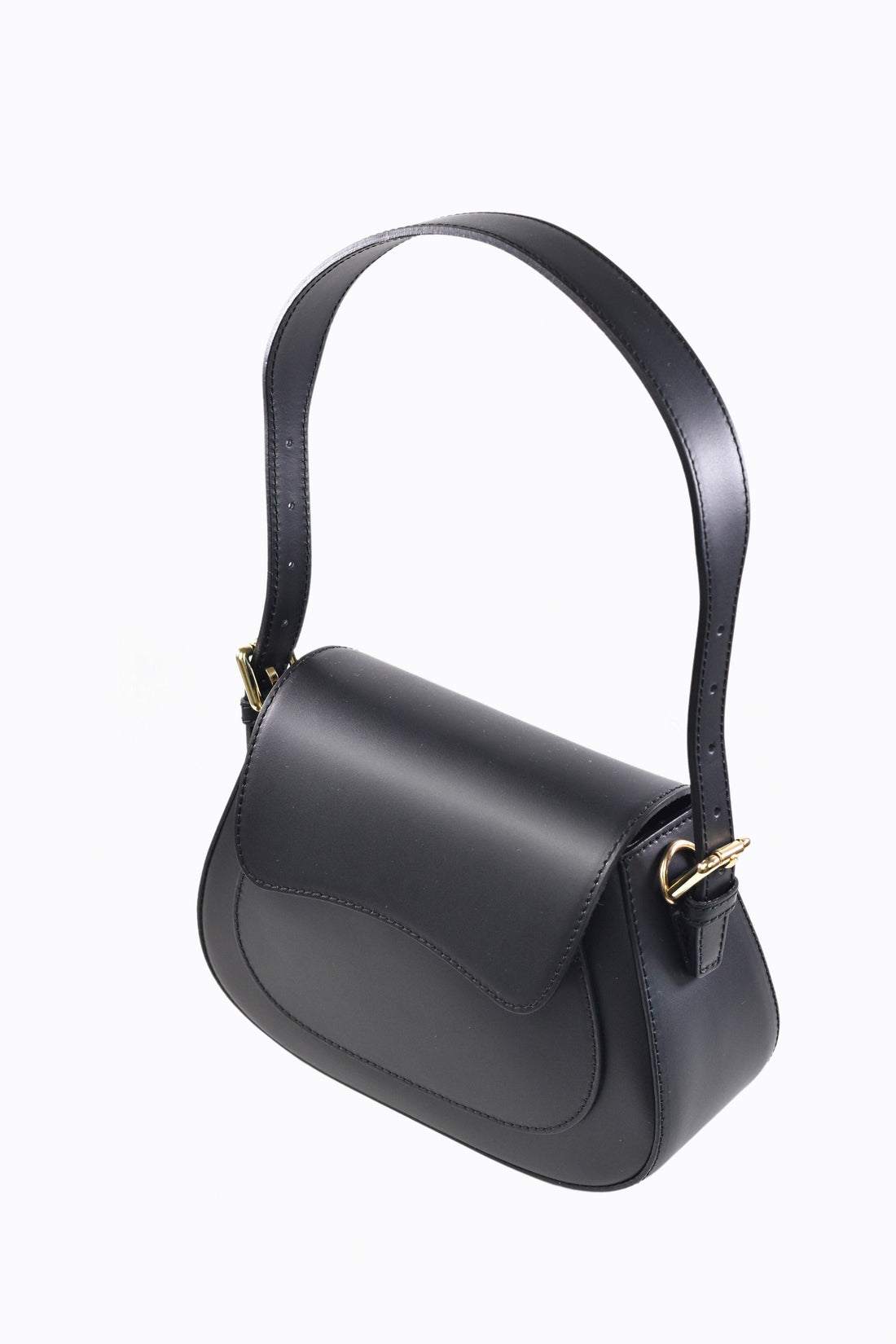 Sindy Bag in Brushed Black Leather