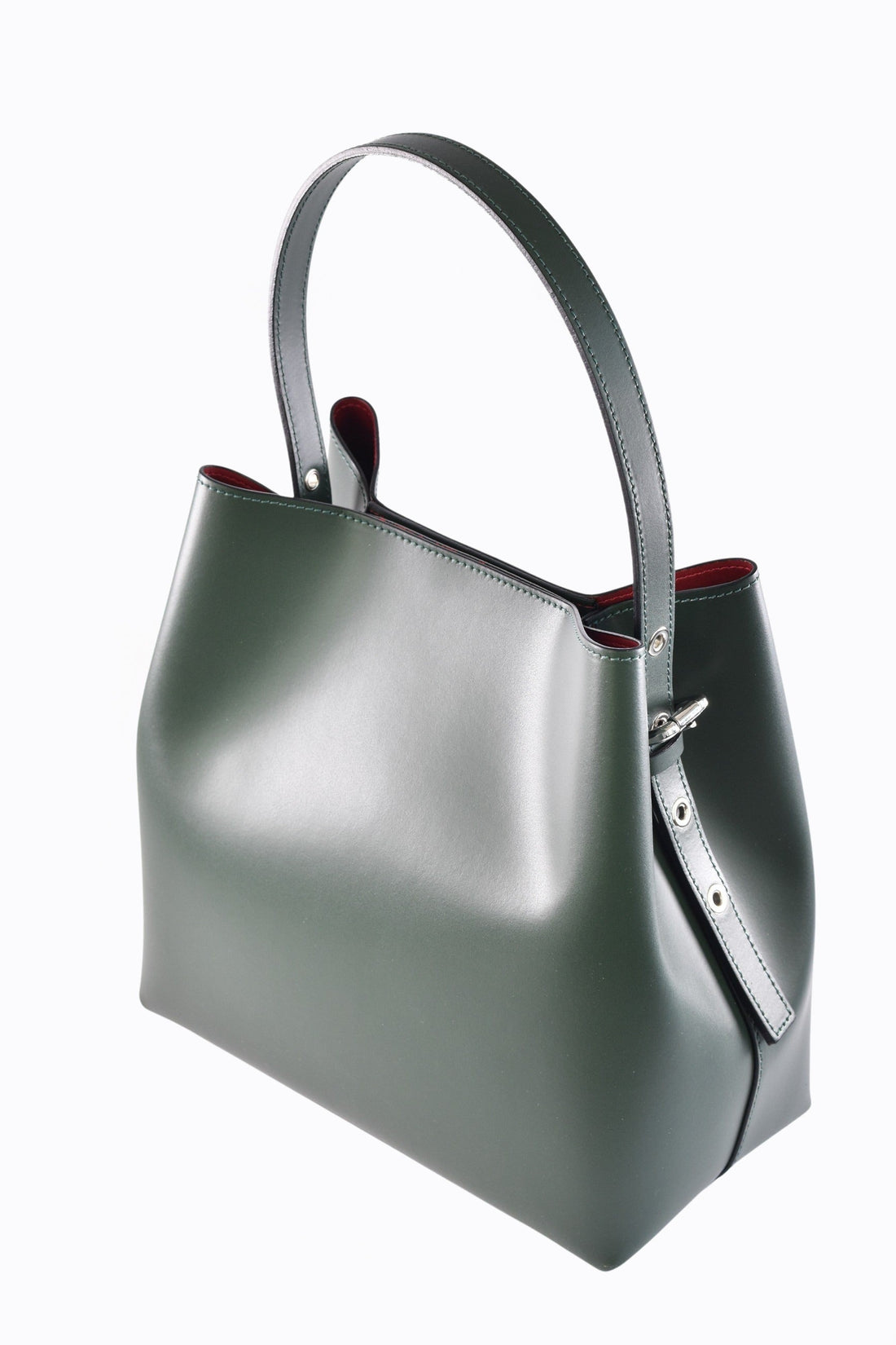 Melany Bag in Brushed Forest Green Leather