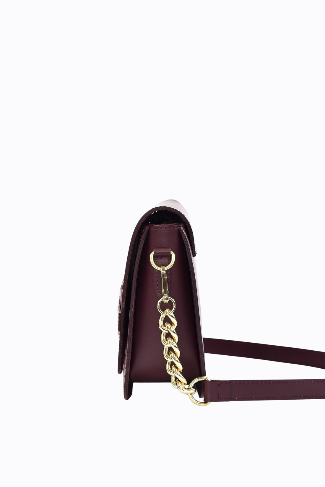 Josephine Bag in Brushed Bordeaux Leather