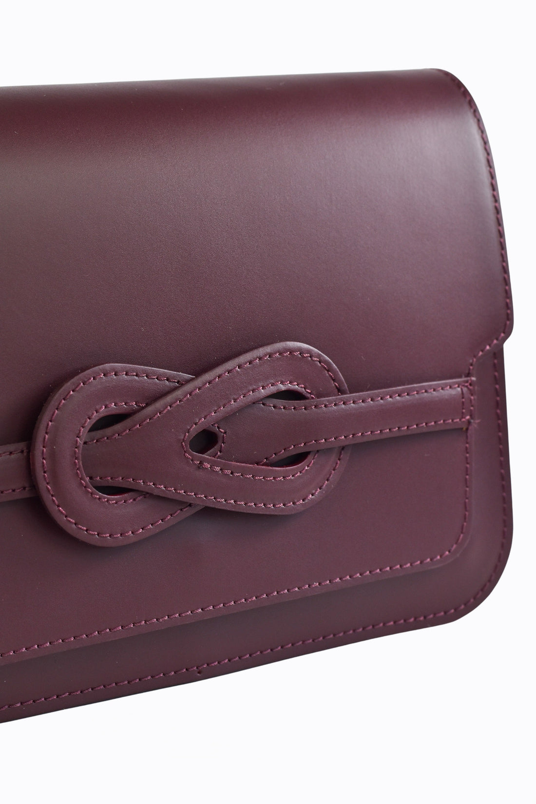 Josephine Bag in Brushed Bordeaux Leather