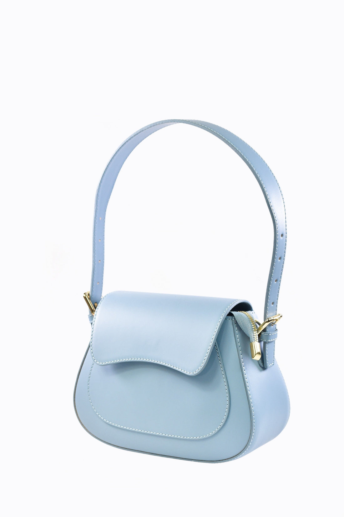 Sindy Bag in Brushed Light Blue Leather