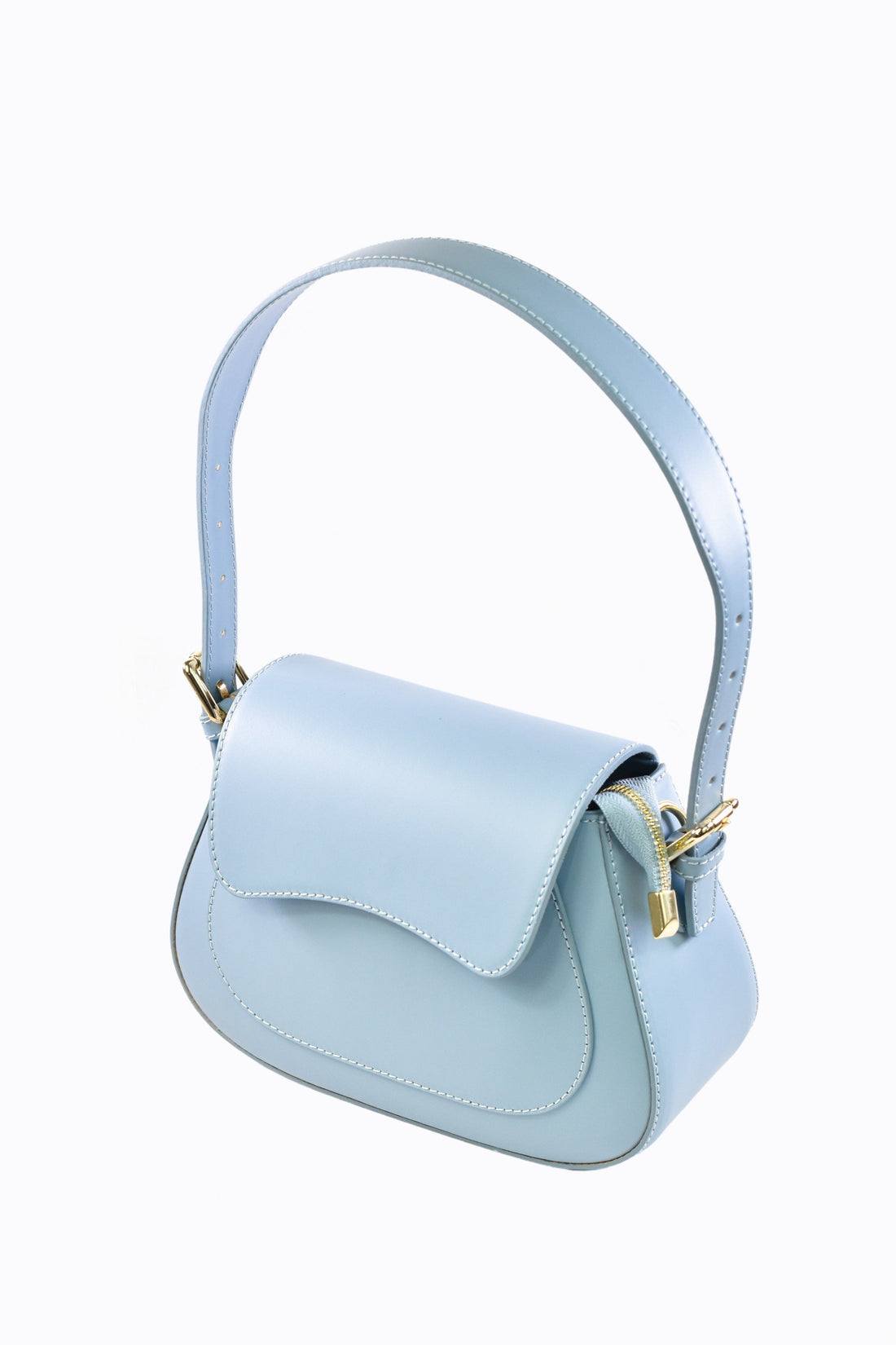 Sindy Bag in Brushed Light Blue Leather