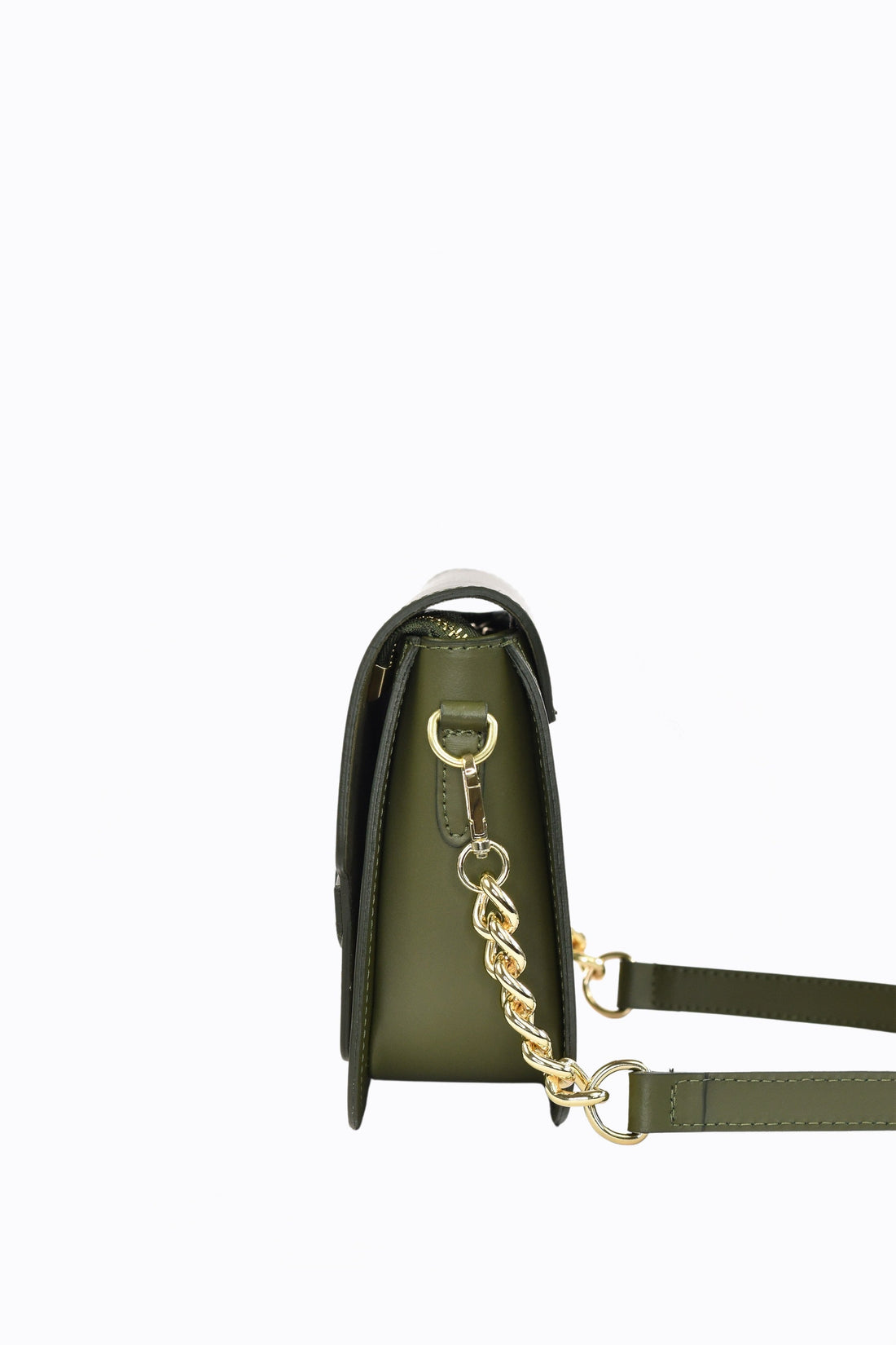 Josephine Bag in Brushed Military Green Leather
