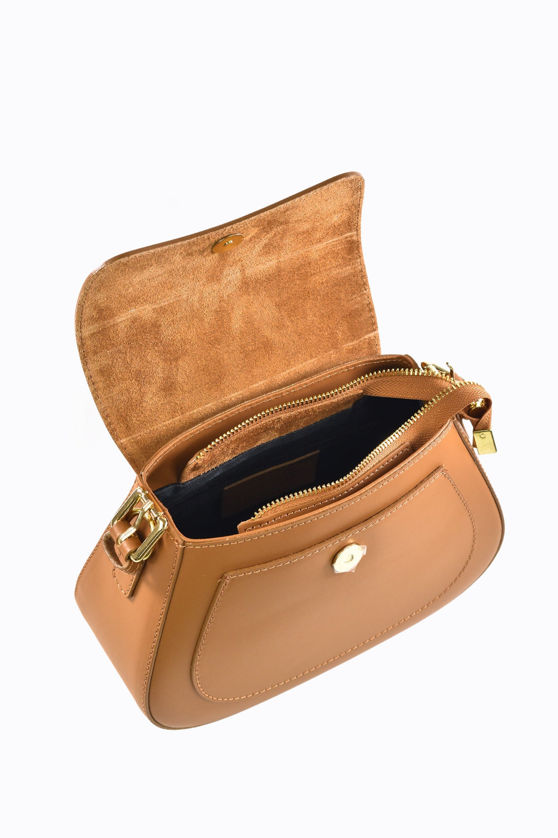 Sindy Bag in Tan Brushed Leather