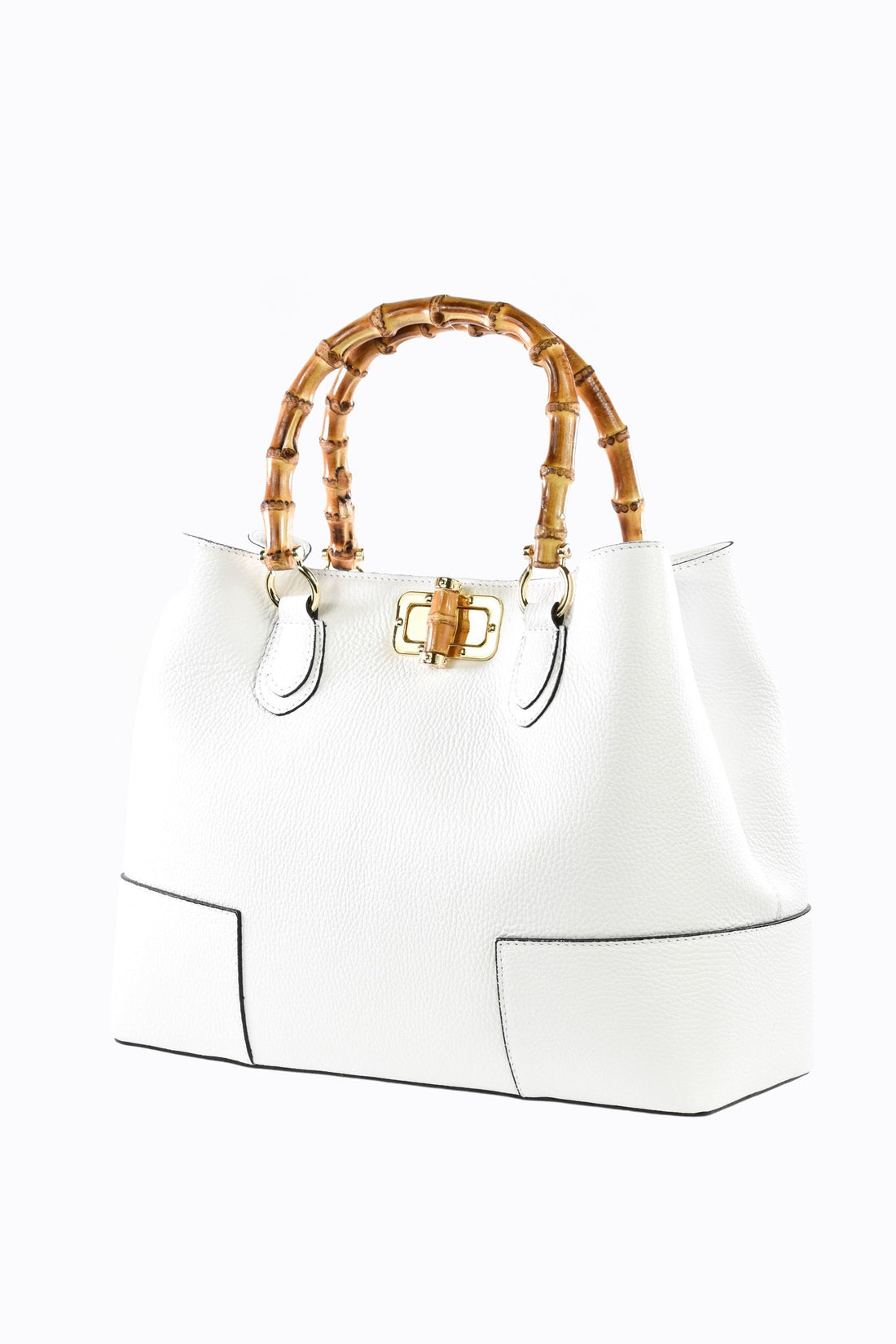 Borsa Bamboo Babe in pelle Dollaro Bianca - Voemièn