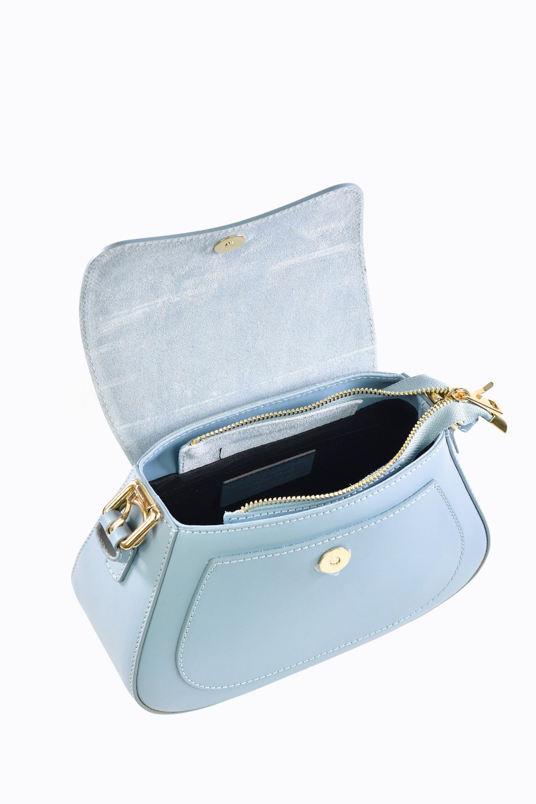 Sindy Bag in Brushed Light Blue Leather
