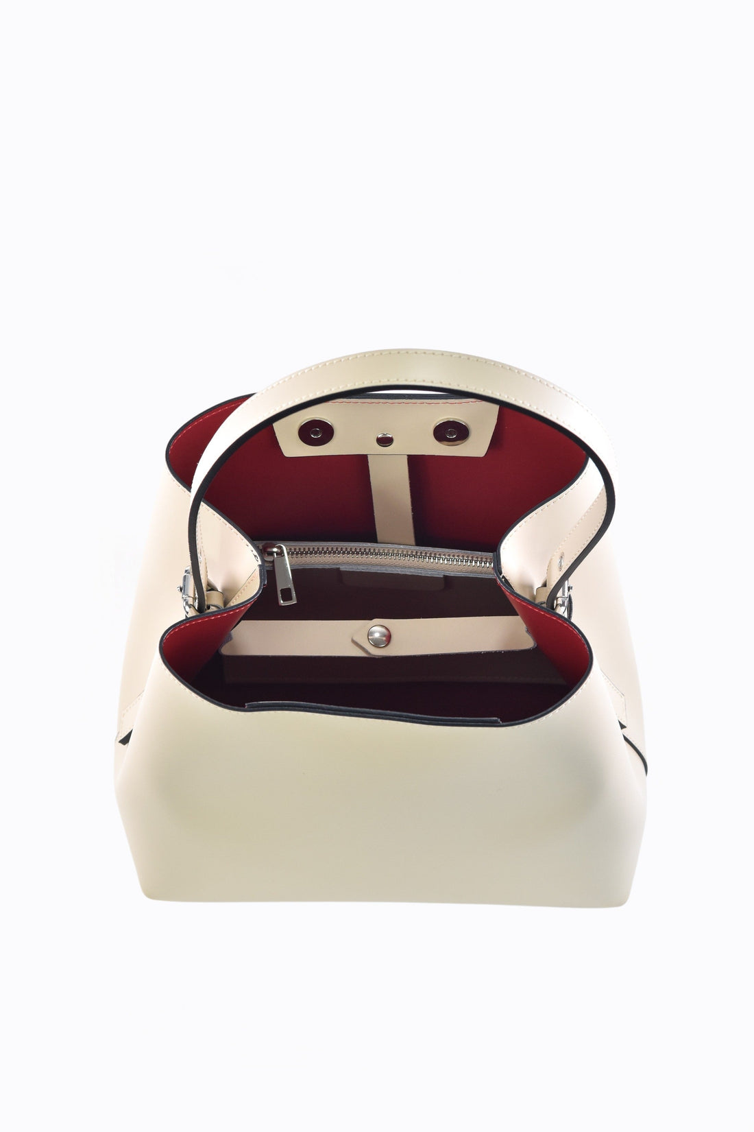 Melany Bag in Brushed Ivory Leather