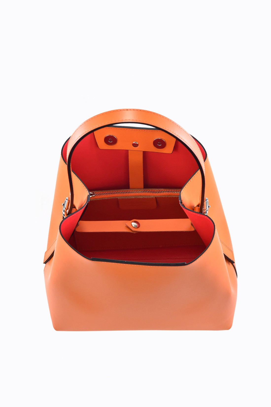 Melany Bag in Brushed Orange Leather
