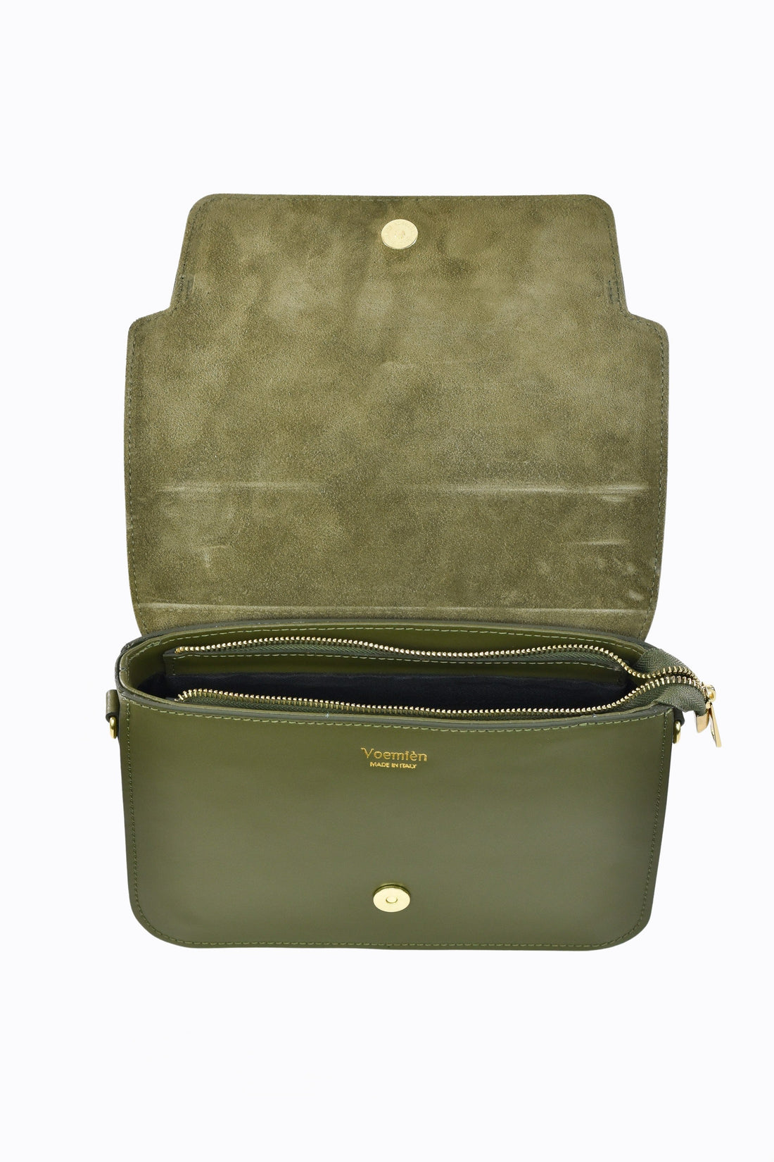Josephine Bag in Brushed Military Green Leather
