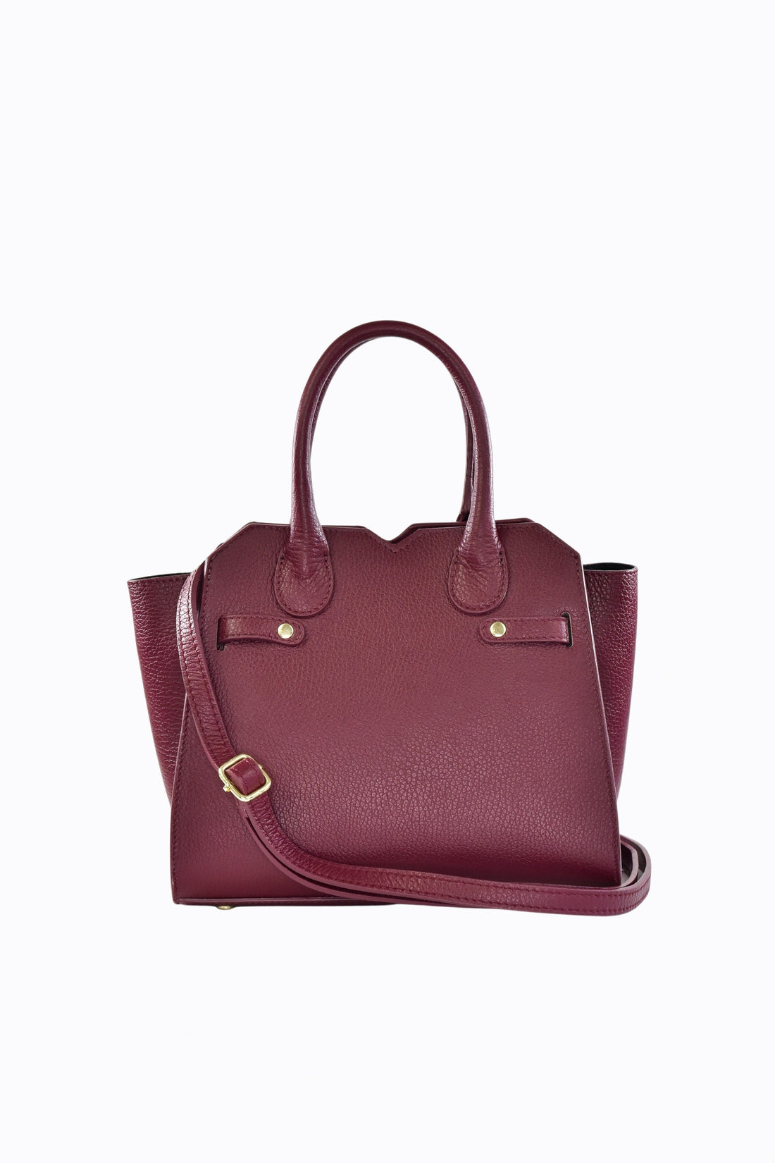 Meredith Bag in Burgundy Togo Leather