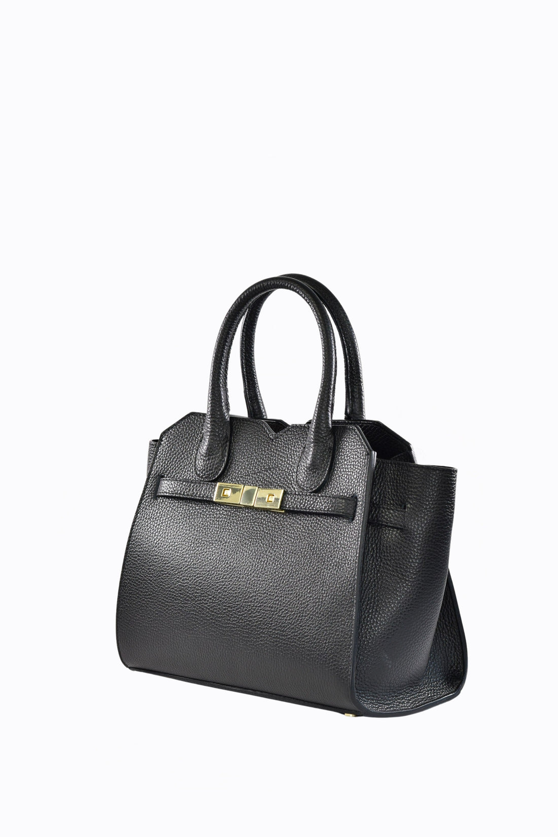 Meredith Bag in Black Togo Leather