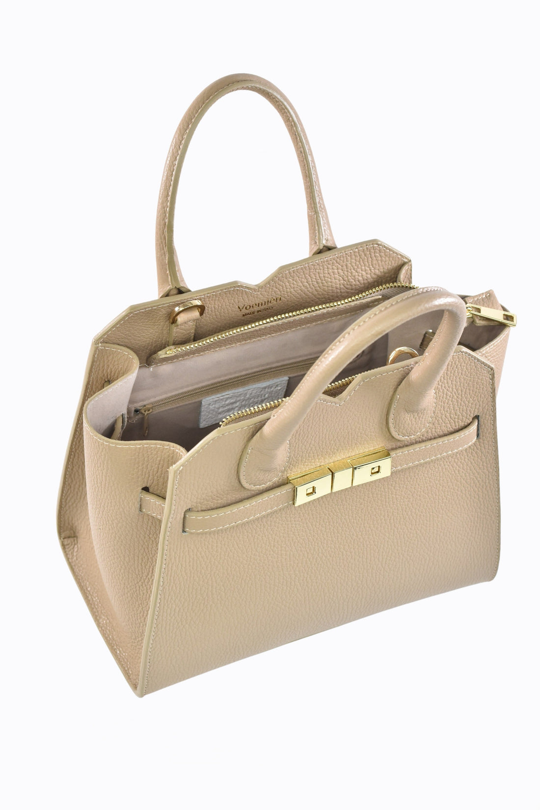 Meredith Bag in Light Taupe Togo Leather