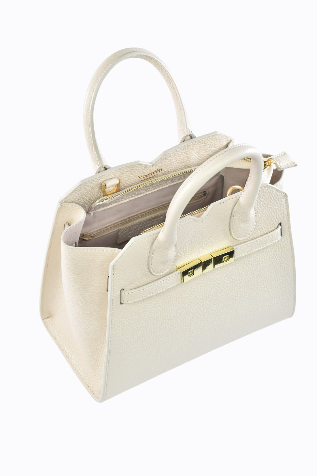 Meredith Bag in Beige Togo Leather
