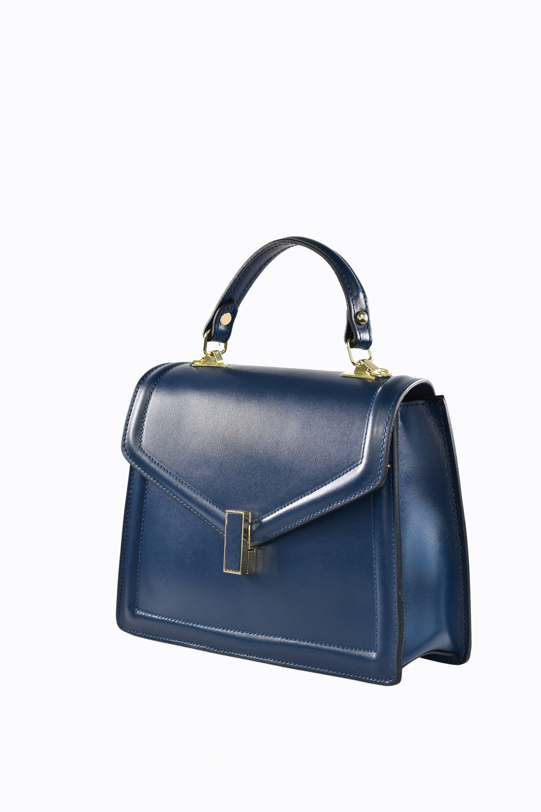 Adelaide Bag in Navy Blue Saffiano Leather