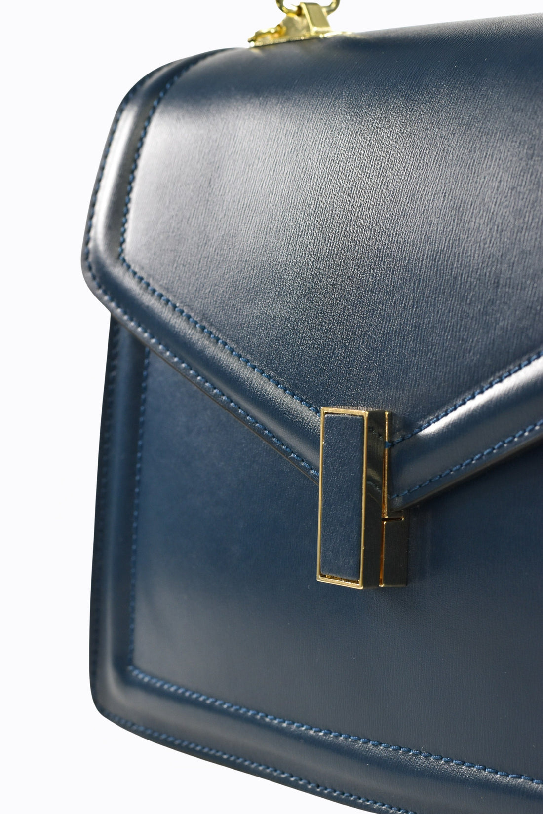Adelaide Bag in Navy Blue Saffiano Leather