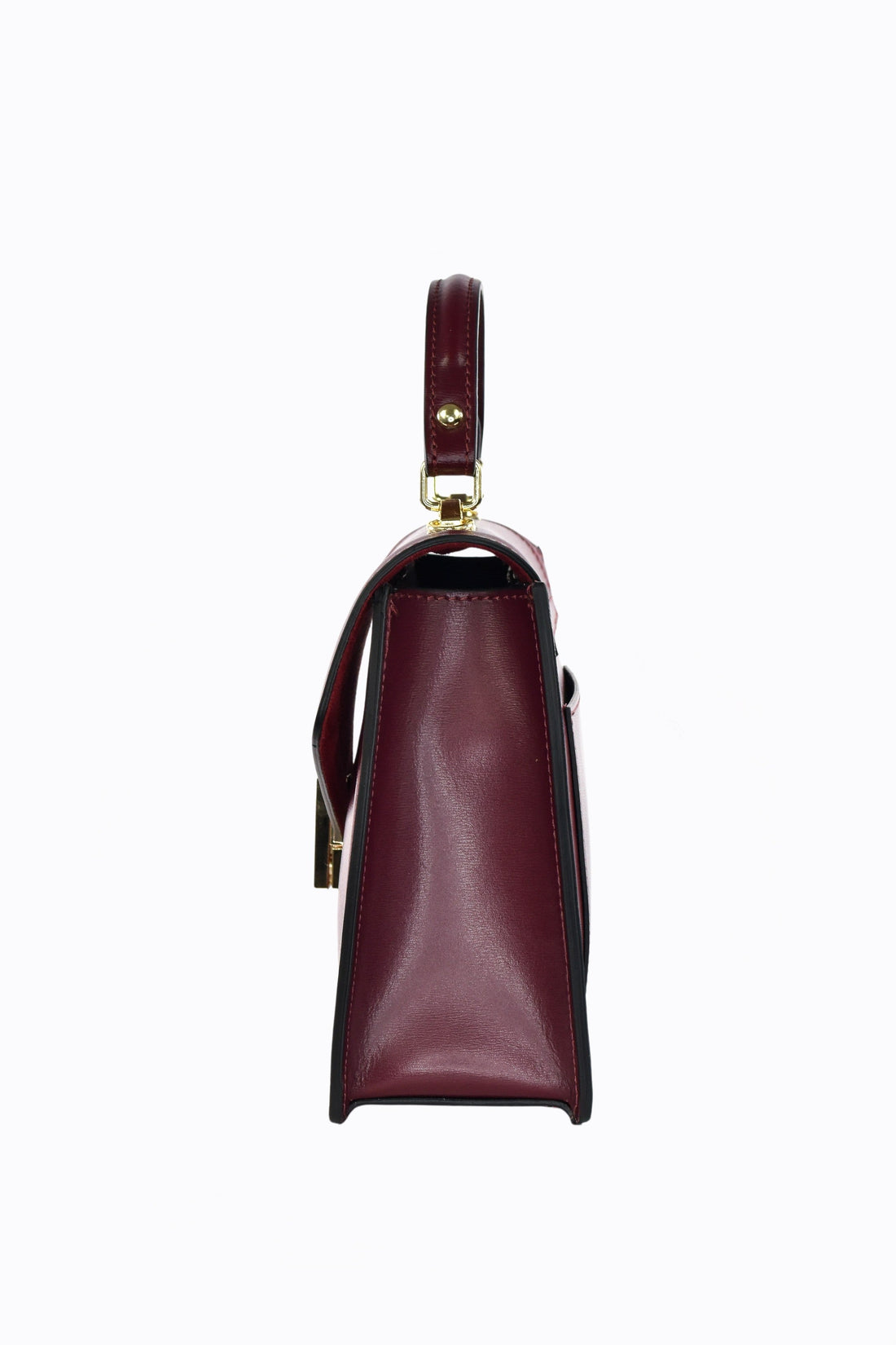 Adelaide Bag in Burgundy Saffiano Leather