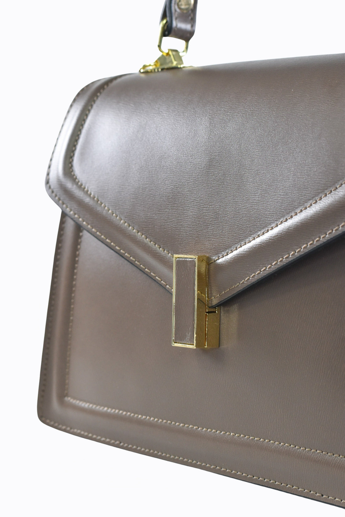 Adelaide Bag in Taupe Saffiano Leather