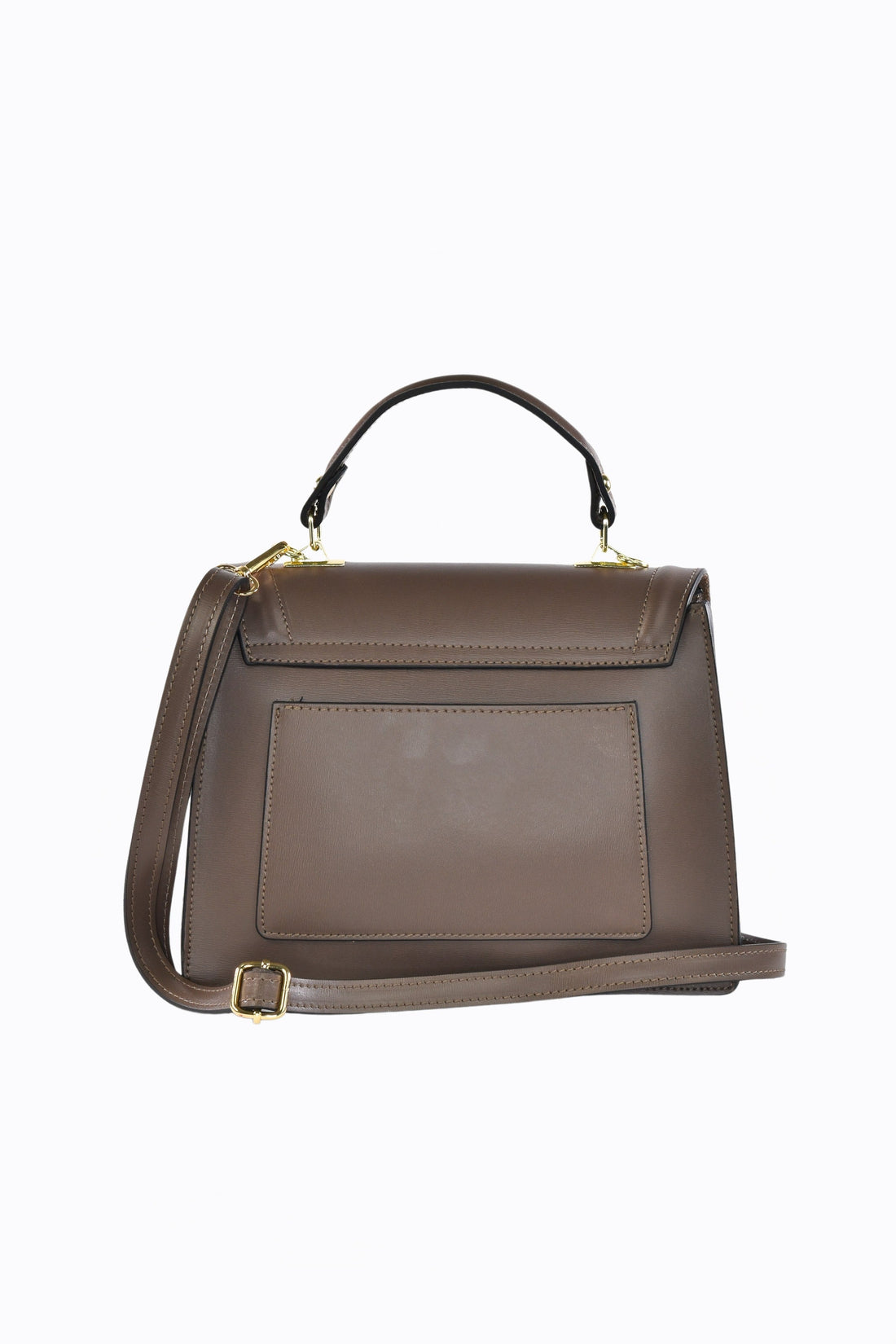 Adelaide Bag in Taupe Saffiano Leather