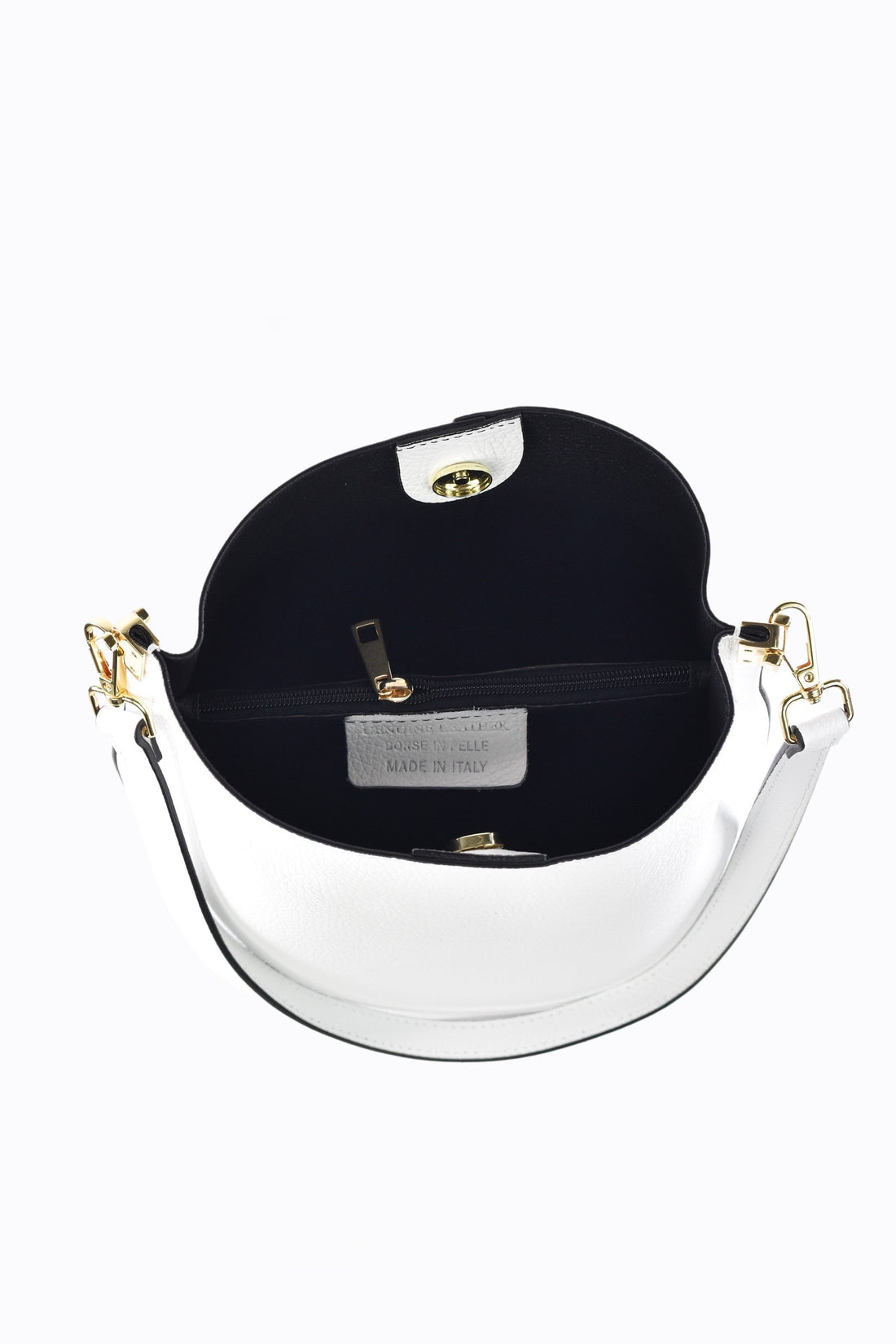 Giusy Bag in White Dollar Leather