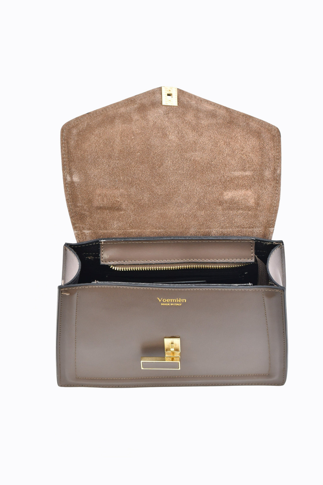 Adelaide Bag in Taupe Saffiano Leather