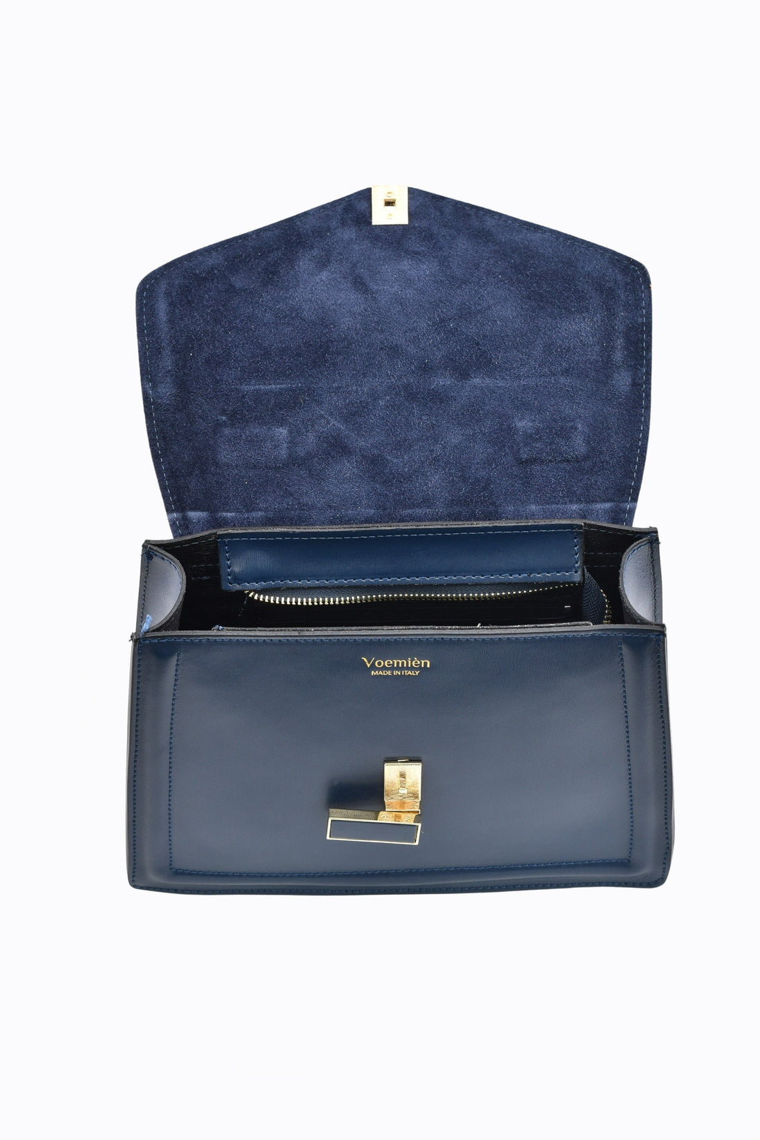Adelaide Bag in Navy Blue Saffiano Leather