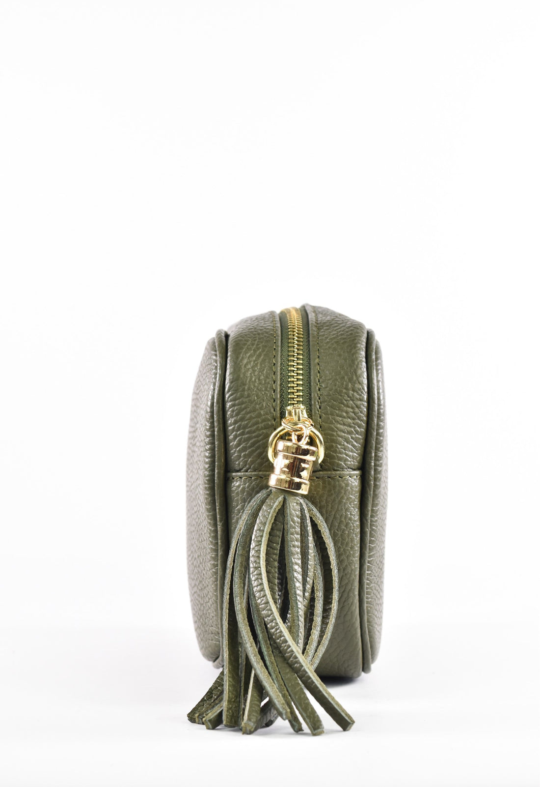 Soap Bag in Military Green Dollar Leather