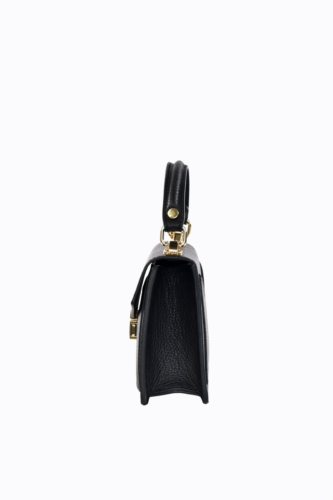 Reina Bag in Black Dollar Leather