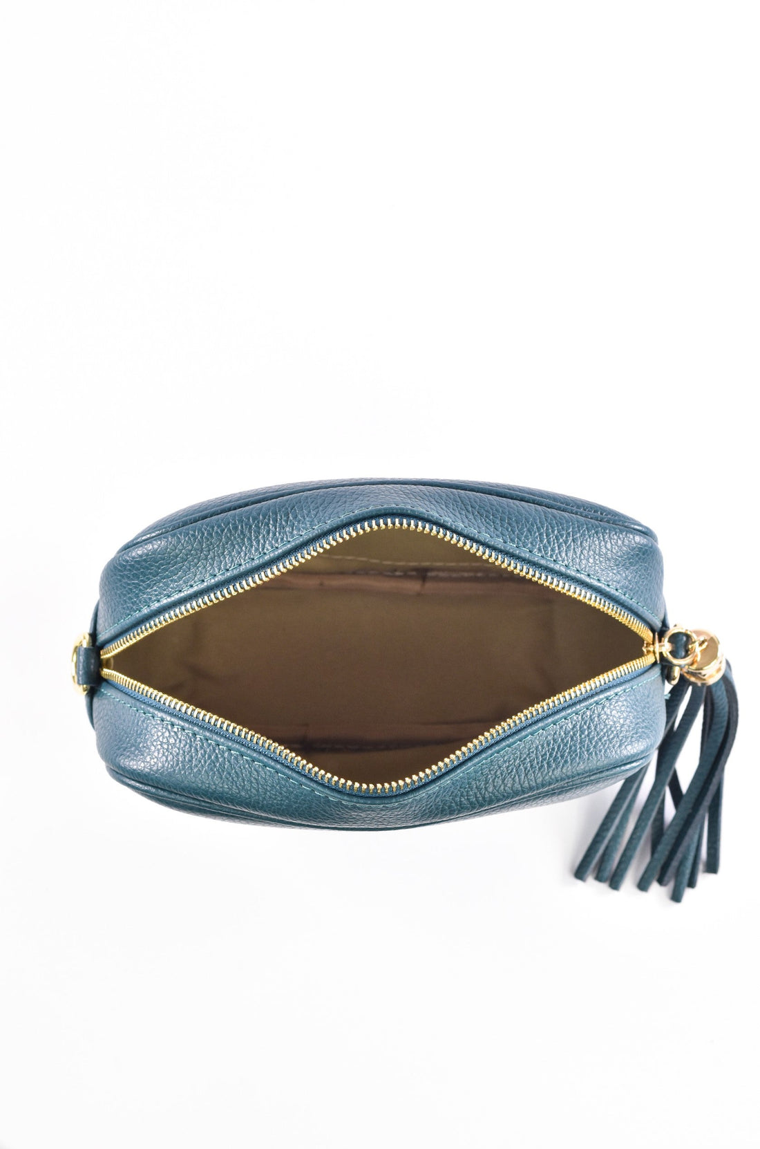 Soap Bag in Petrol Dollar Leather