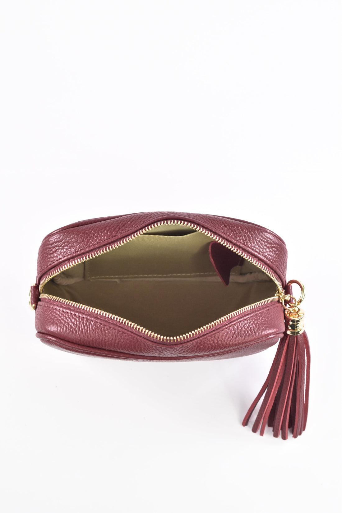Soap Bag in Bordeaux Dollar Leather