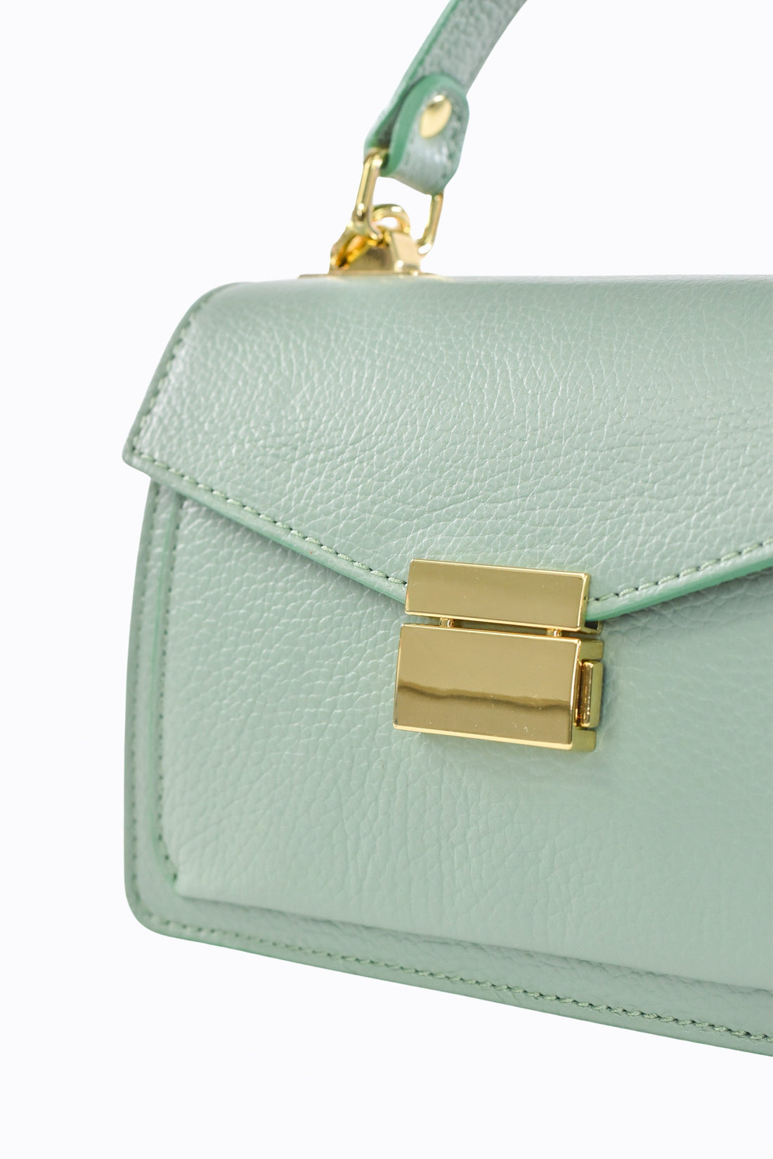 Reina Bag in Mint Green Dollar Leather