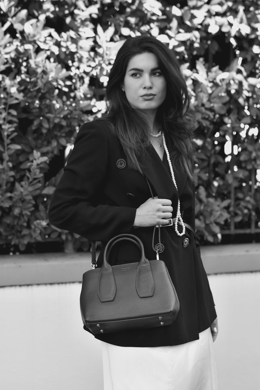 Seraphina Bag in Dark Brown Dollar Leather