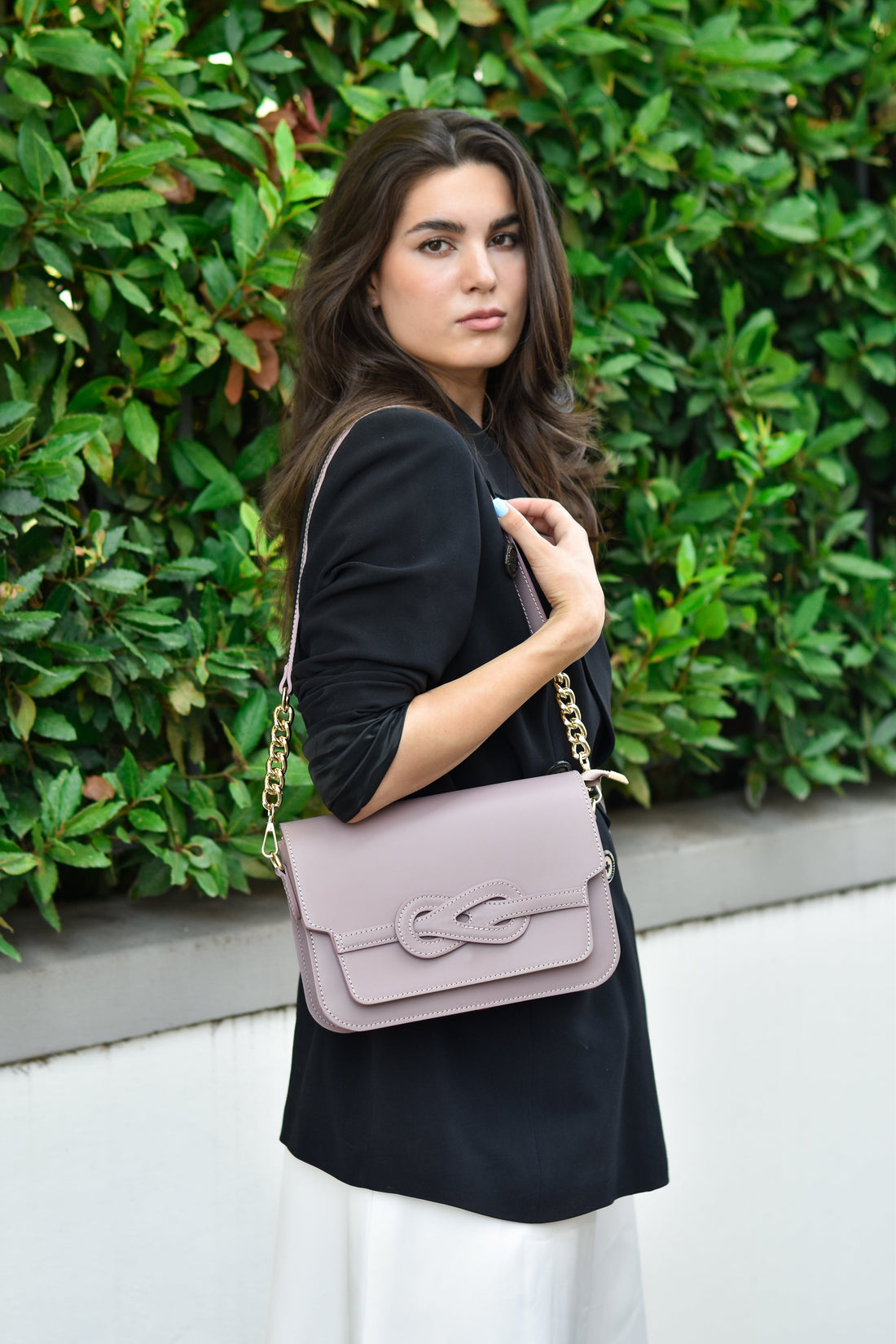 Josephine Bag in Brushed Blush Leather