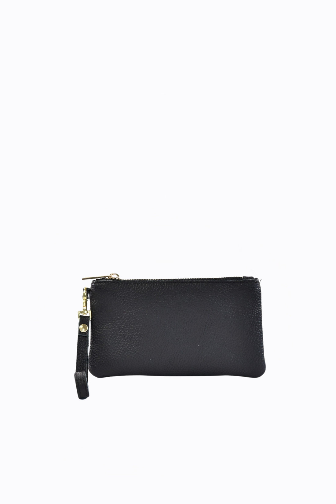Voemièn Clutch in Black Togo Leather