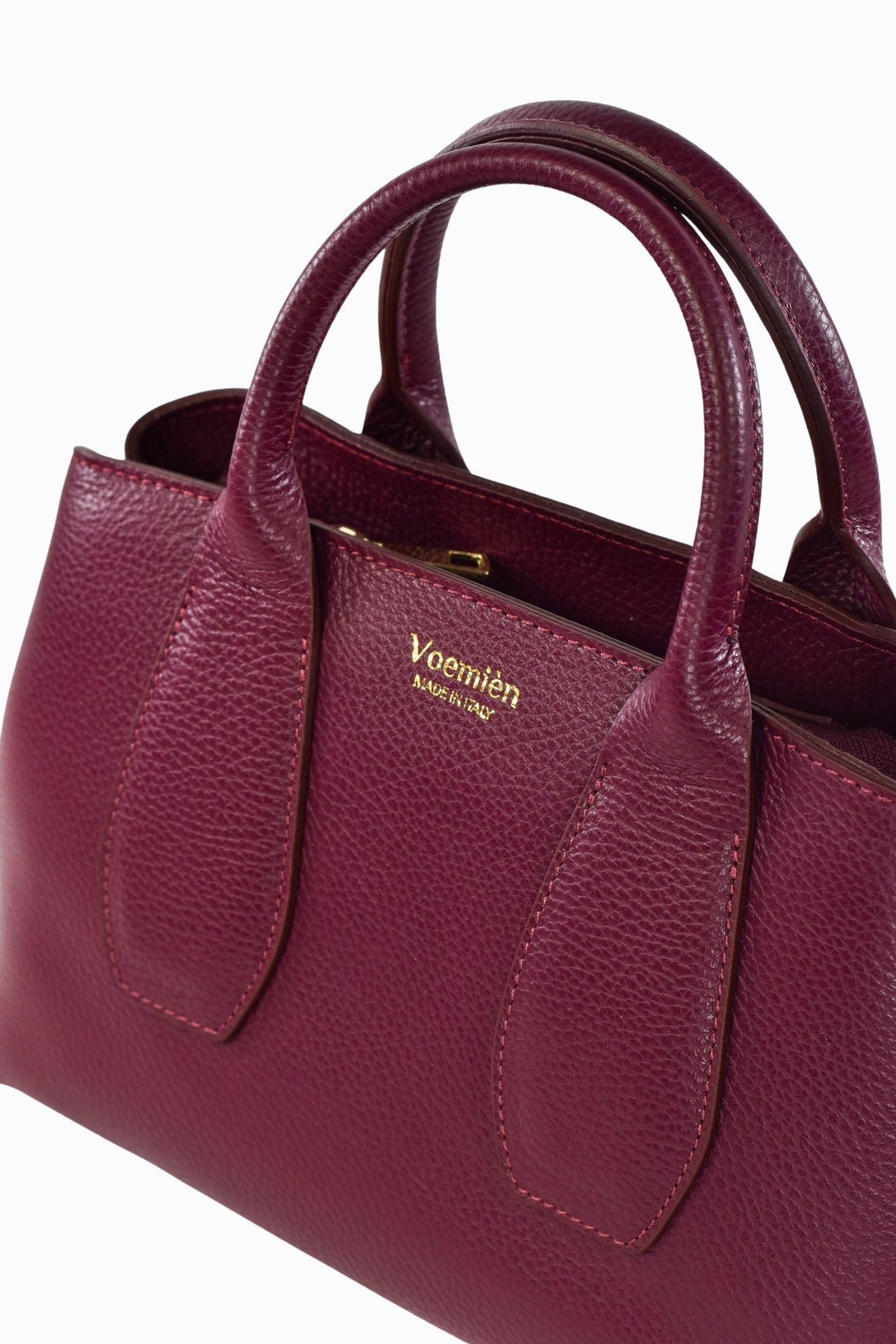 Seraphina Bag in Burgundy Dollar Leather