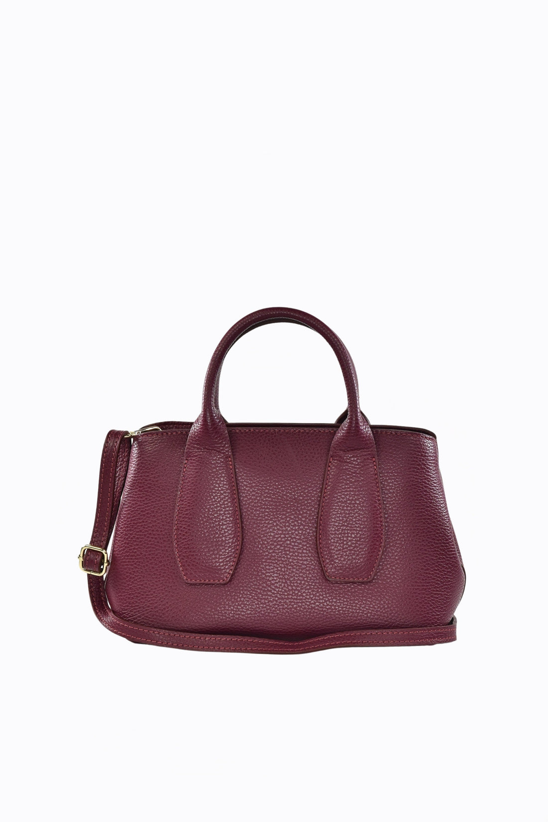 Seraphina Bag in Burgundy Dollar Leather