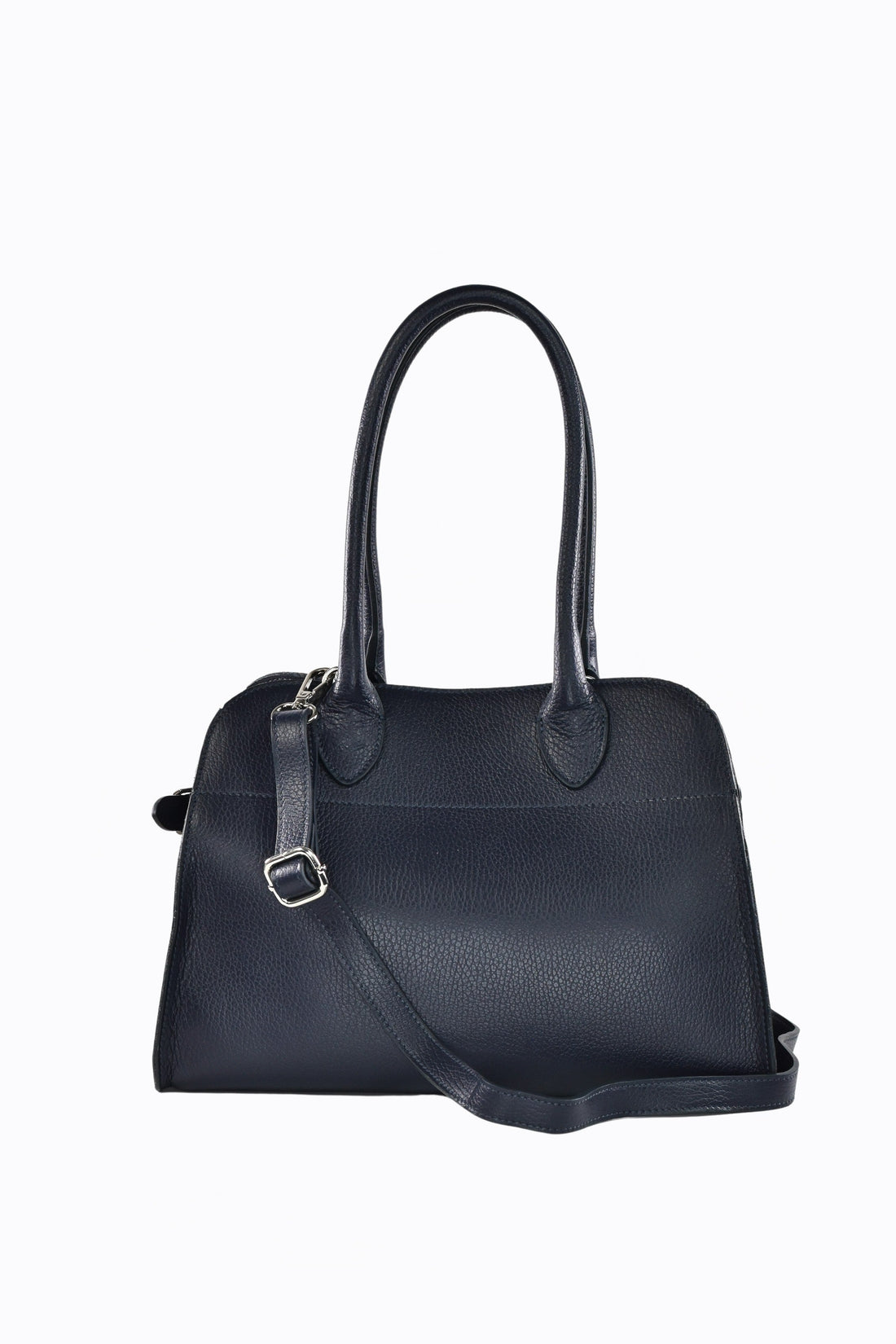 Genevieve Bag in Navy Blue Dollar Leather