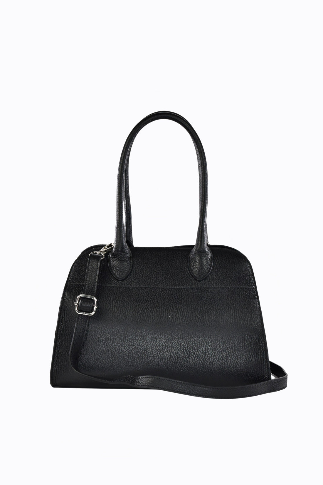 Genevieve Bag in Black Dollar Leather