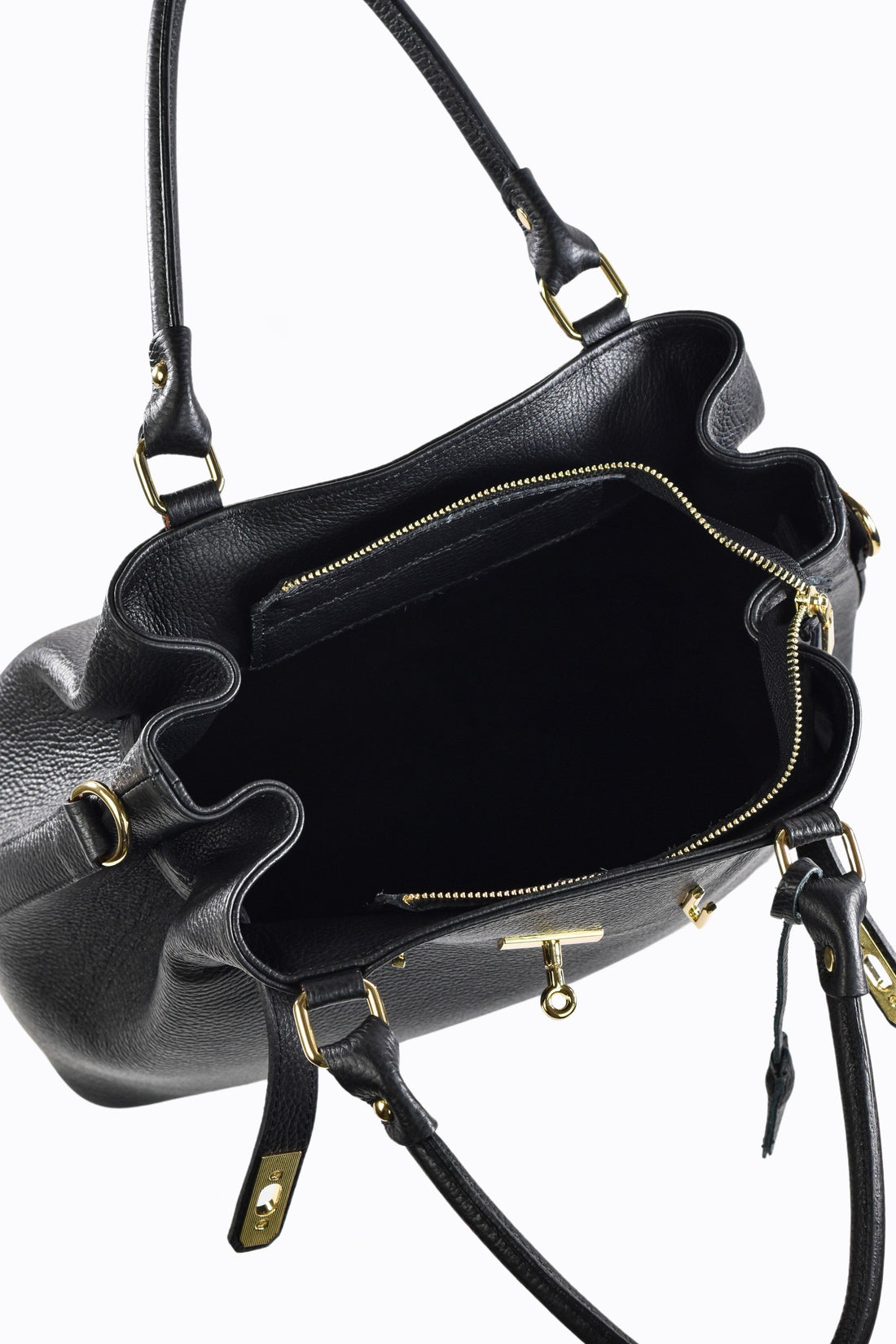 ALISON BAG IN BLACK TOGO LEATHER
