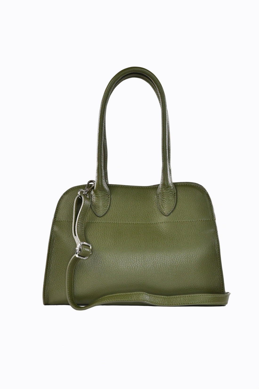 Genevieve Bag in Military Green Dollar Leather