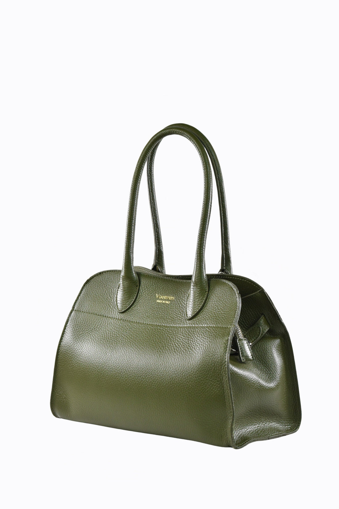 Genevieve Bag in Military Green Dollar Leather