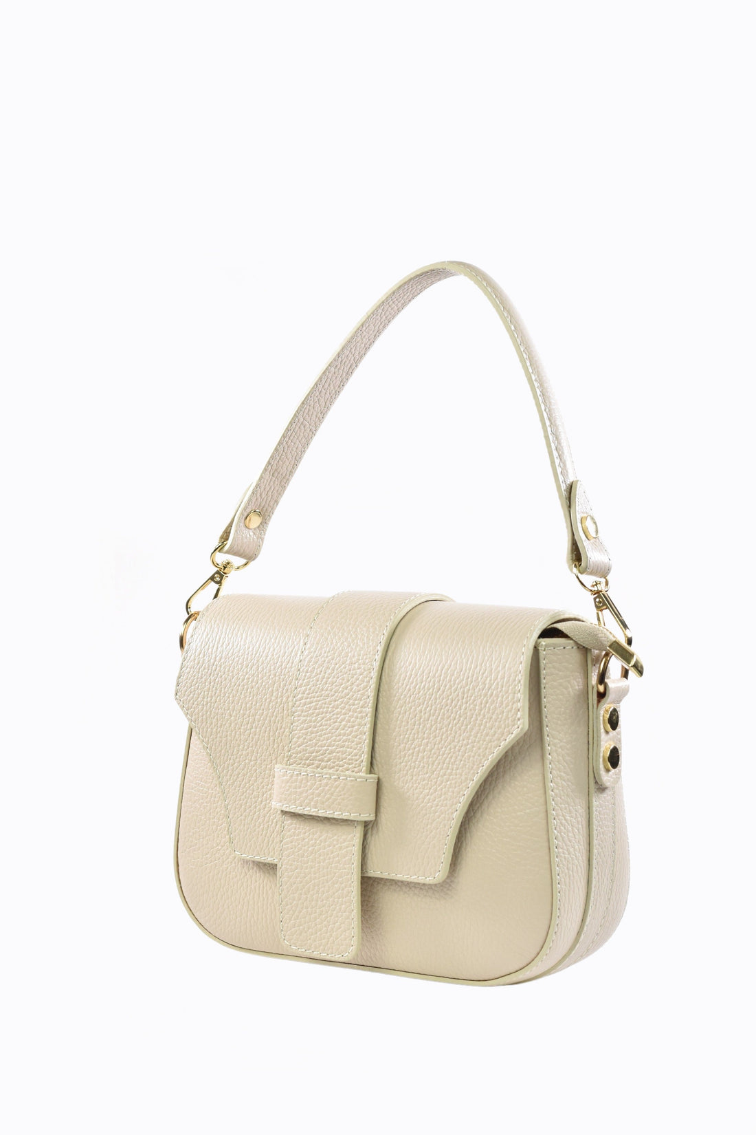 Riven Bag in Beige Dollar Leather