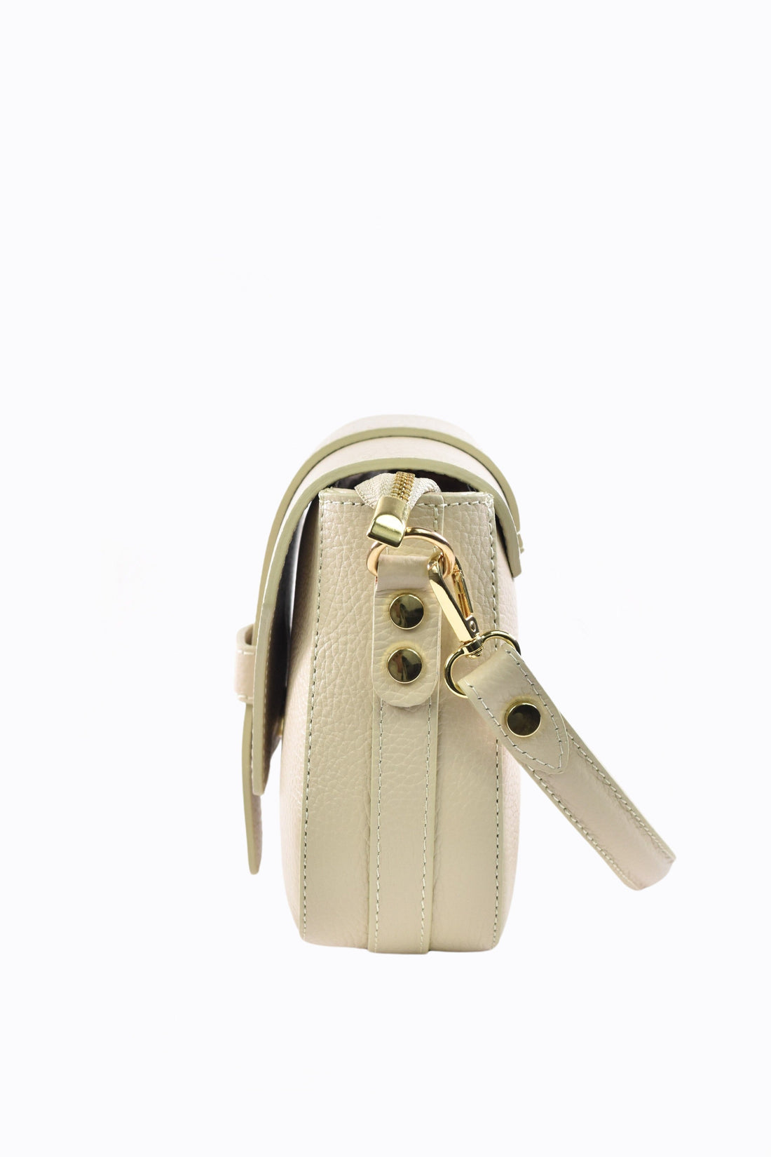 Riven Bag in Beige Dollar Leather