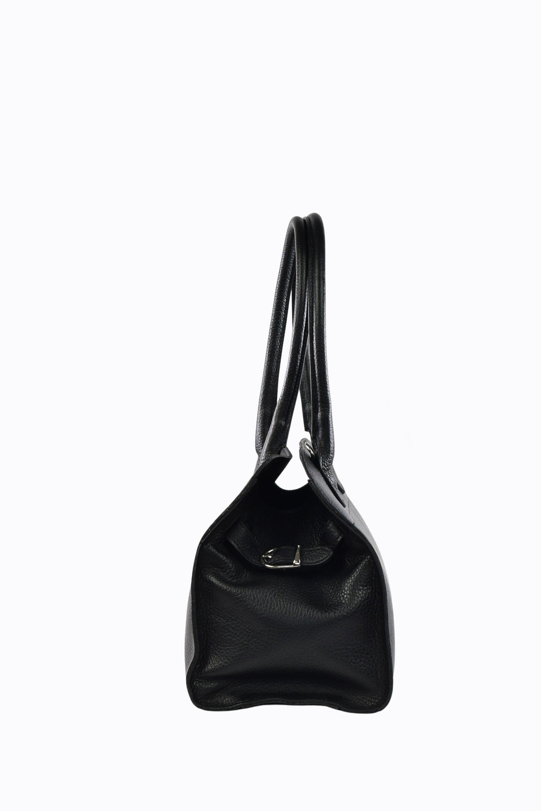 Genevieve Bag in Black Dollar Leather