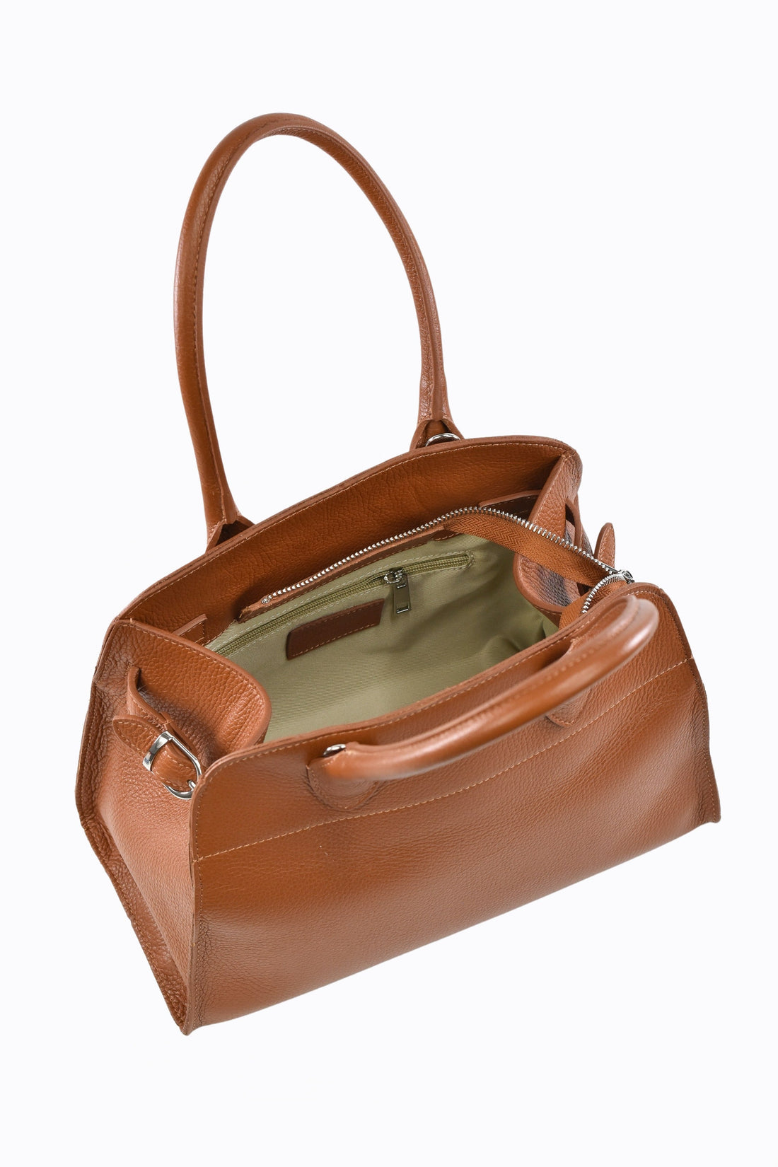 Genevieve Bag in Tan Dollar Leather