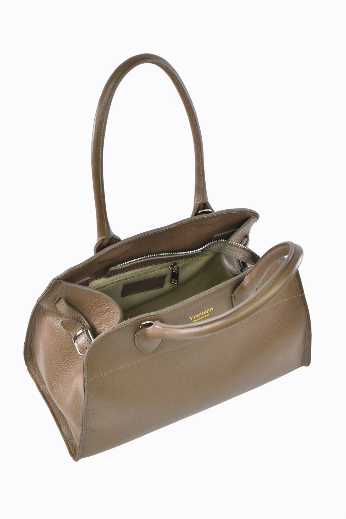 Genevieve Bag in Taupe Dollar Leather
